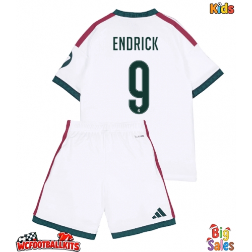 Real Madrid Endrick #9 Replica Home Stadium Kit for Kids 2026-27 Short Sleeve (+ pants)